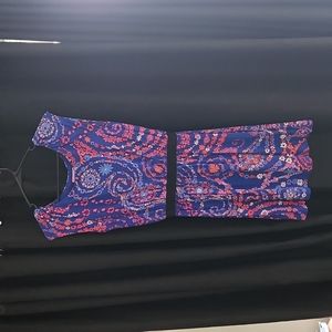 EUC Lilly Pulitzer blue bomber secret snail dress!